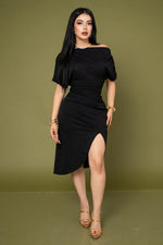 VESTIDO MIDI BOAT NECK / DA6375