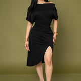 VESTIDO MIDI BOAT NECK / DA6375