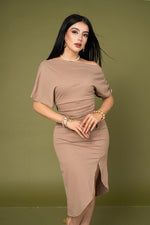 VESTIDO MIDI BOAT NECK / DA6375