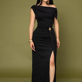 MAXI VESTIDO SIDE SLIT/ DA6376