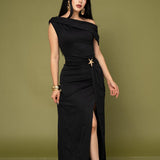 MAXI VESTIDO SIDE SLIT/ DA6376
