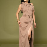 MAXI VESTIDO SIDE SLIT/ DA6376