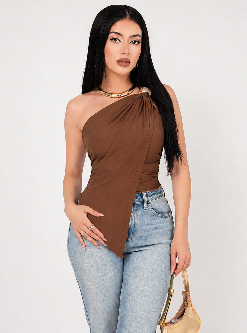 TOP FLUIDO ONE SHOULDER / DA6402