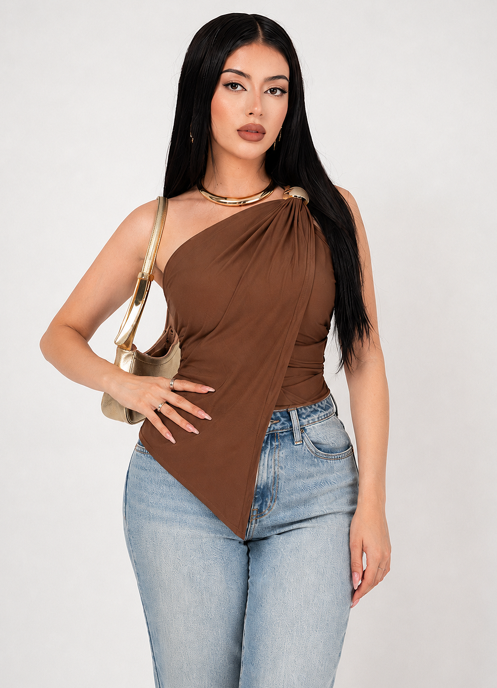 TOP FLUIDO ONE SHOULDER / DA6402