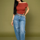 Top Asimetric Shoulder por mayoreo — ZAIVA (vista 4)