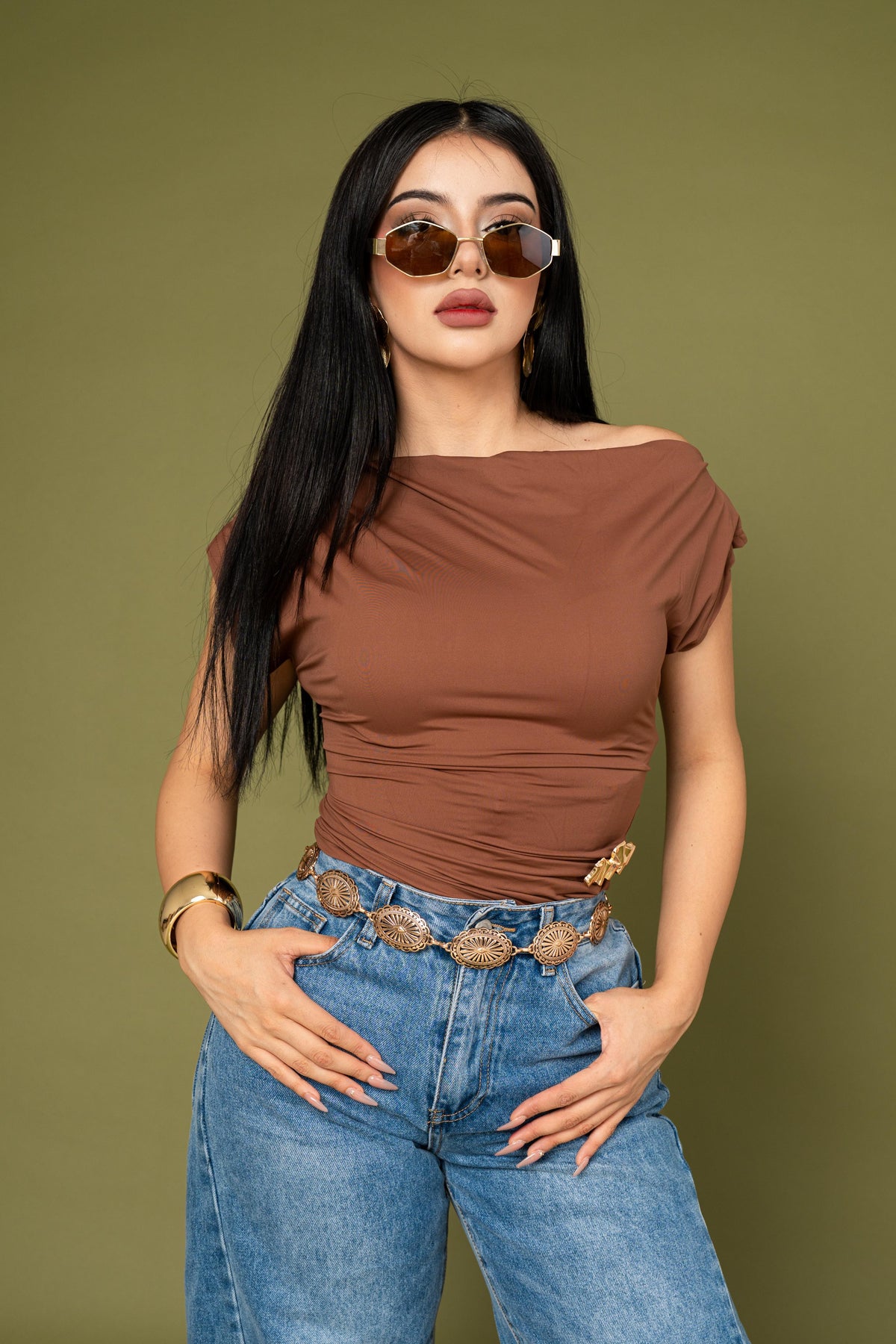 Top Asimetric Shoulder por mayoreo — ZAIVA (vista 9)