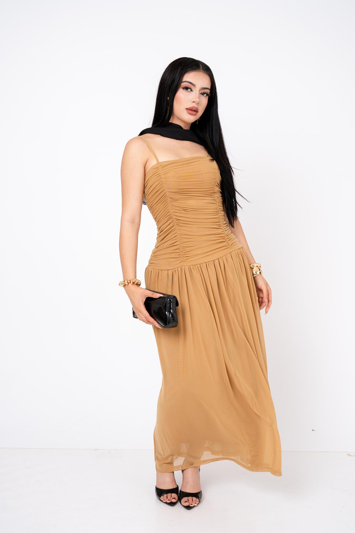 Maxivestido Drop Waist Mesh por mayoreo — ZAIVA (vista 7)