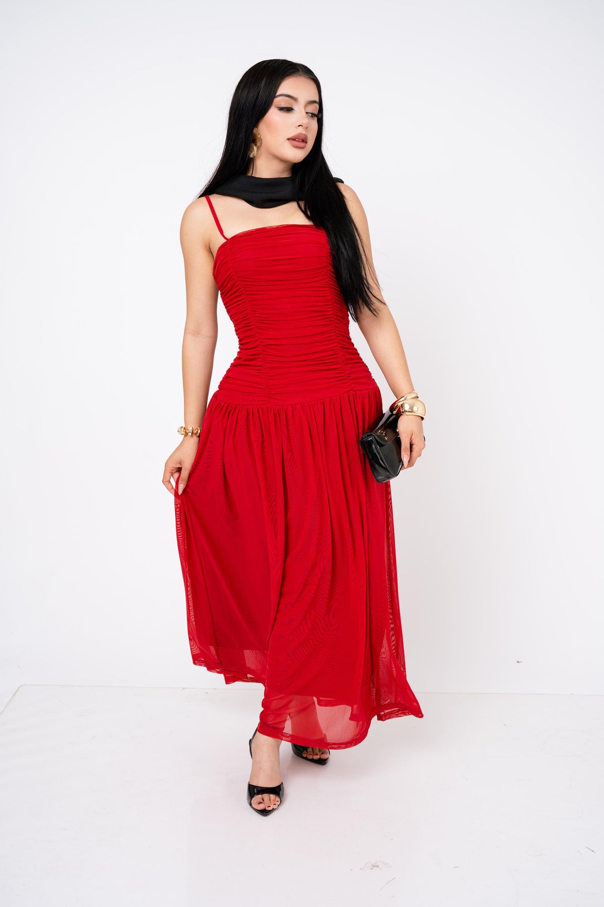 Maxivestido Drop Waist Mesh por mayoreo — ZAIVA (vista 2)