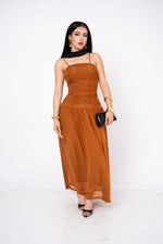 Maxivestido Drop Waist Mesh por mayoreo — ZAIVA (vista 9)