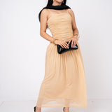 Maxivestido Drop Waist Mesh por mayoreo — ZAIVA (vista 3)