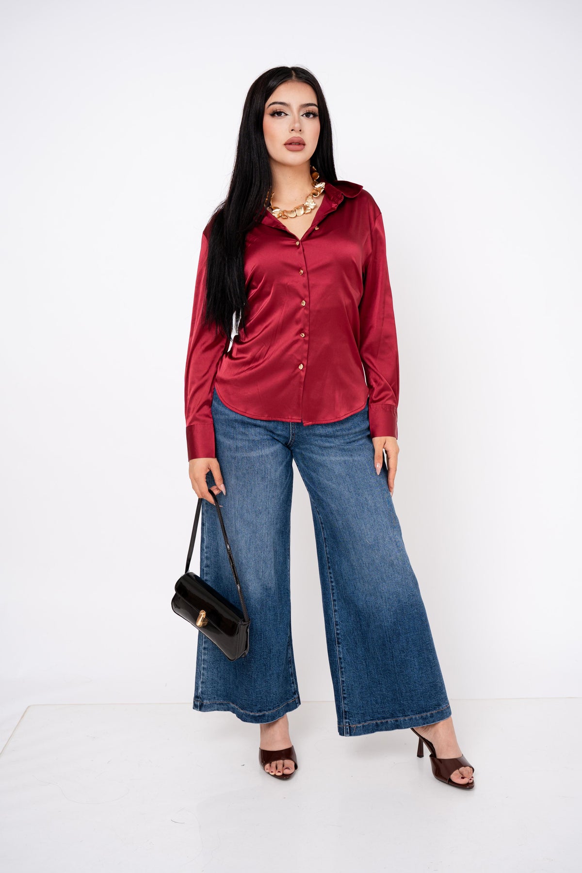 Camisera Clasica Satin por mayoreo — ZAIVA (vista 6)
