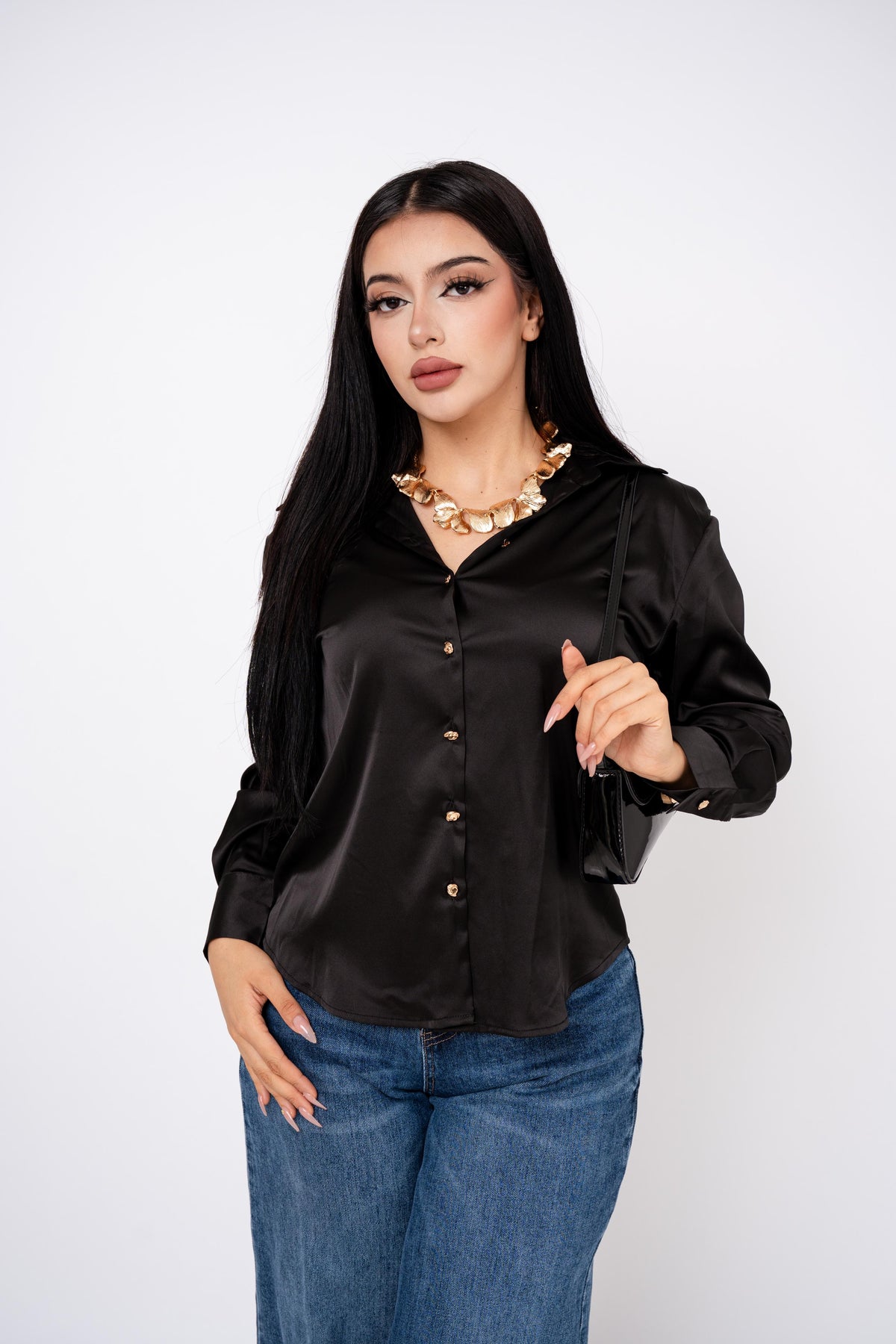 Camisera Clasica Satin por mayoreo — ZAIVA (vista 3)