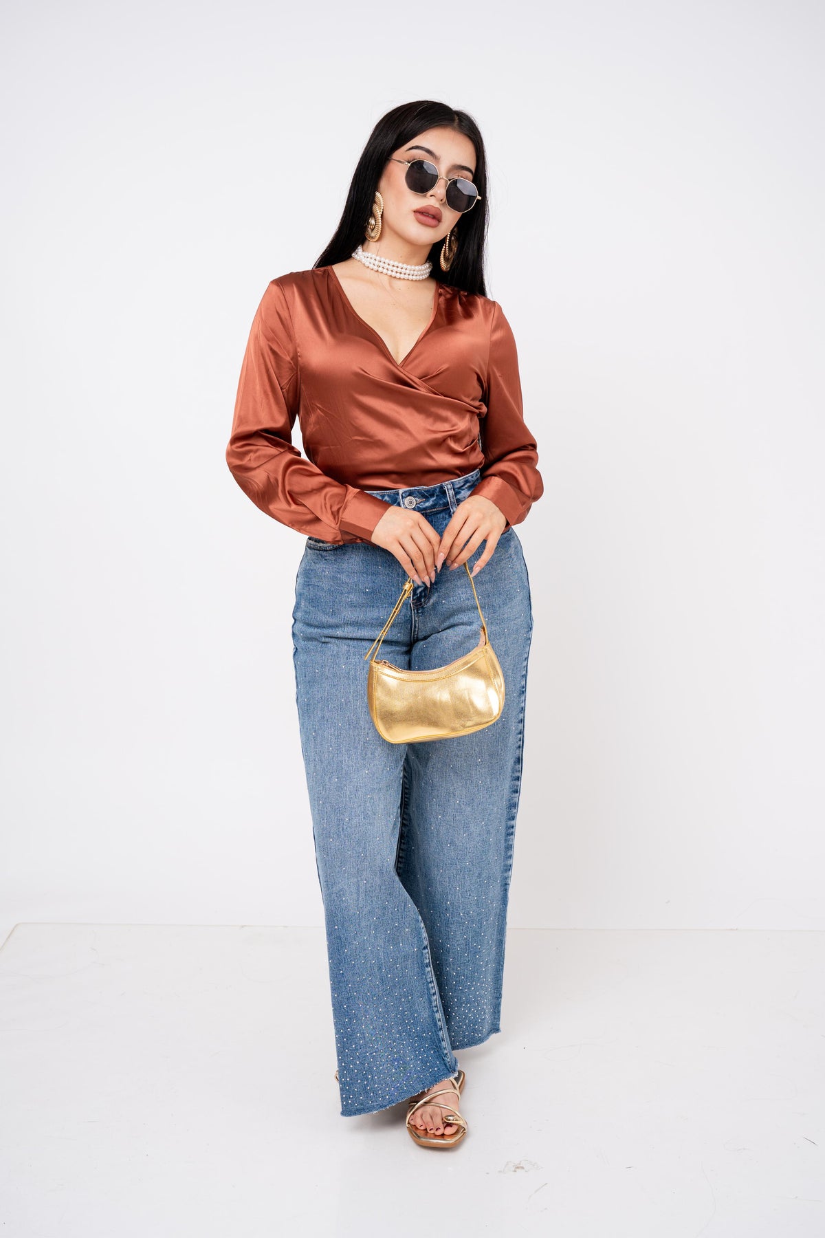 Blusa Wraped V por mayoreo — ZAIVA (vista 4)