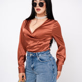 Blusa Wraped V por mayoreo — ZAIVA (vista 3)