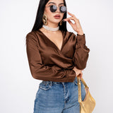 Blusa Wraped V por mayoreo — ZAIVA (vista 7)