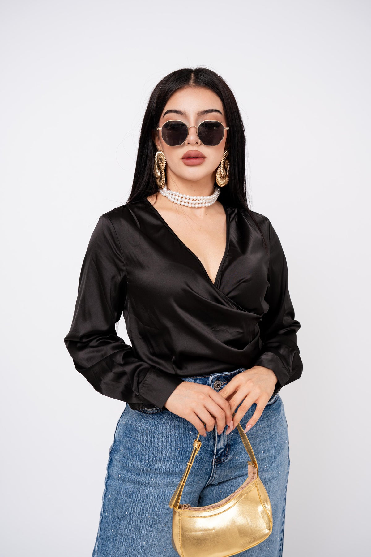 Blusa Wraped V por mayoreo — ZAIVA