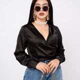 Blusa Wraped V por mayoreo — ZAIVA