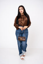 Blusa High Neck Satinada por mayoreo — ZAIVA (vista 3)