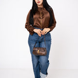 Blusa High Neck Satinada por mayoreo — ZAIVA (vista 3)