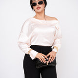 Blusa Satin Off Shoulder por mayoreo — ZAIVA (vista 11)