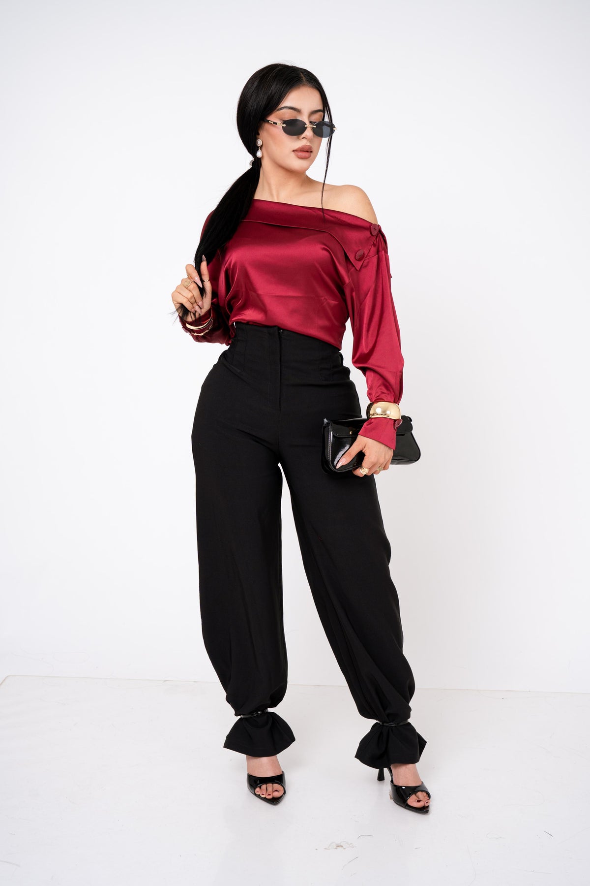 Blusa Satin Off Shoulder por mayoreo — ZAIVA (vista 6)