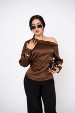 Blusa Satin Off Shoulder por mayoreo — ZAIVA (vista 2)