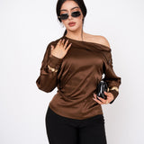 Blusa Satin Off Shoulder por mayoreo — ZAIVA (vista 2)