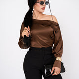 Blusa Satin Off Shoulder por mayoreo — ZAIVA (vista 9)