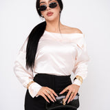 Blusa Satin Off Shoulder por mayoreo — ZAIVA (vista 3)