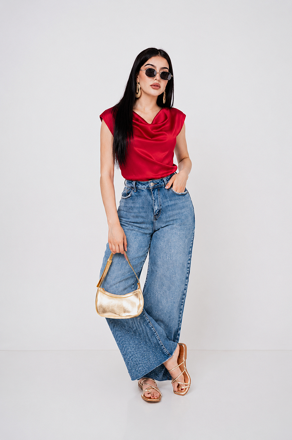 Pantiblusa Satín Cuello Hammock por mayoreo — ZAIVA (vista 4)