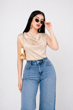 Pantiblusa Satín Cuello Hammock por mayoreo — ZAIVA