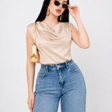 Pantiblusa Satín Cuello Hammock por mayoreo — ZAIVA