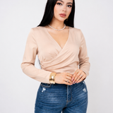 Pantiblusa Vneck Crossed por mayoreo — ZAIVA (vista 3)