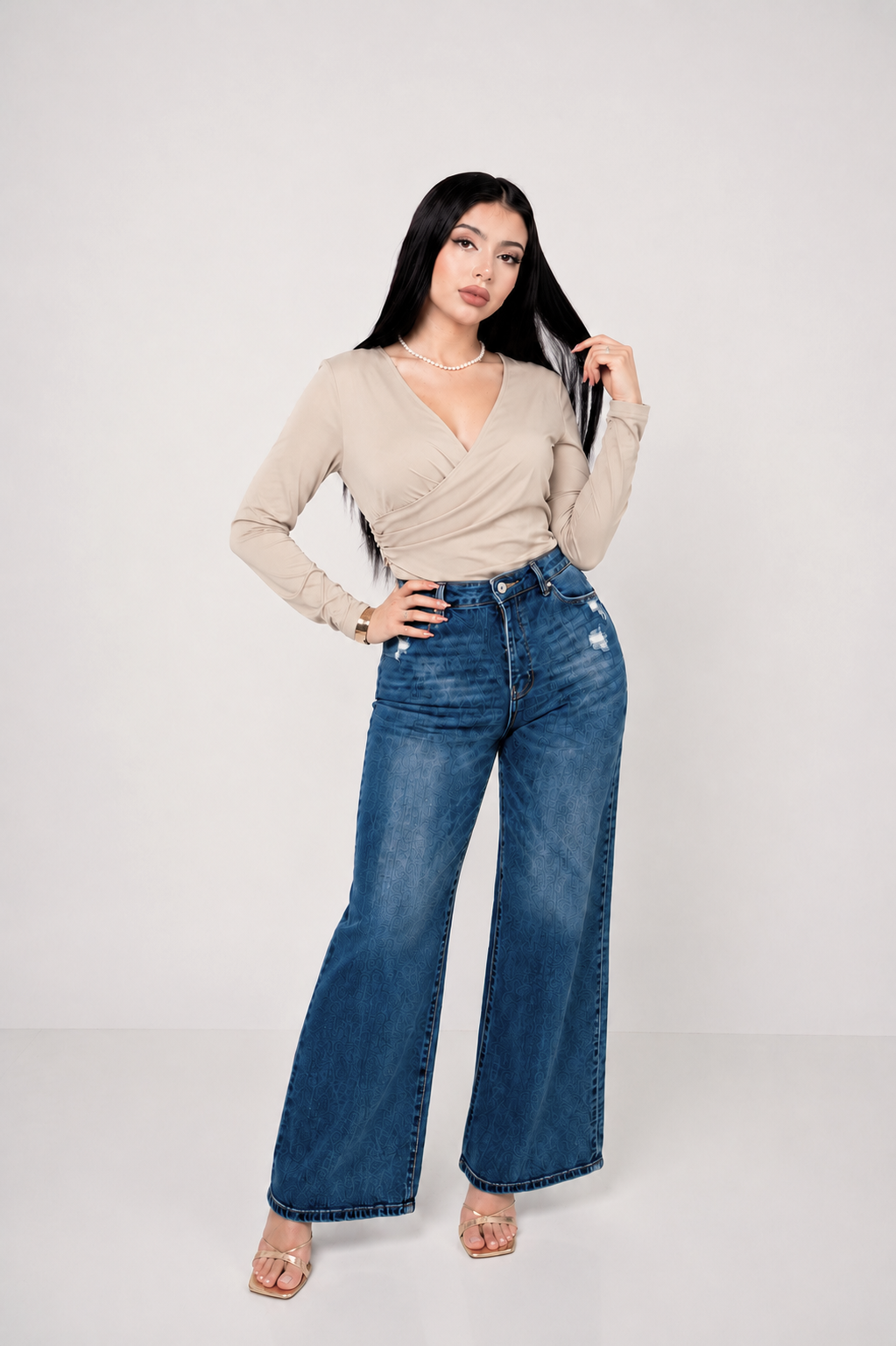Pantiblusa Vneck Crossed por mayoreo — ZAIVA (vista 10)