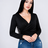 Pantiblusa Vneck Crossed por mayoreo — ZAIVA