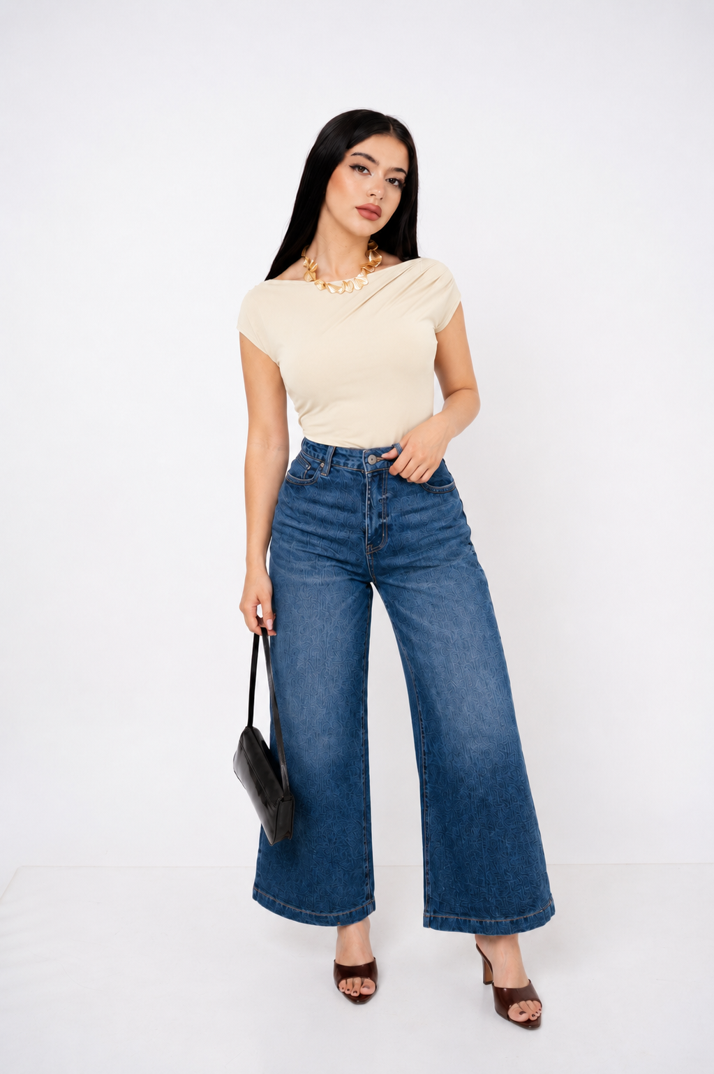 PANTIBLUISA DRAPED MINIMALISTA / DA6464