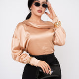 Blusa Satin Off Shoulder por mayoreo — ZAIVA (vista 5)