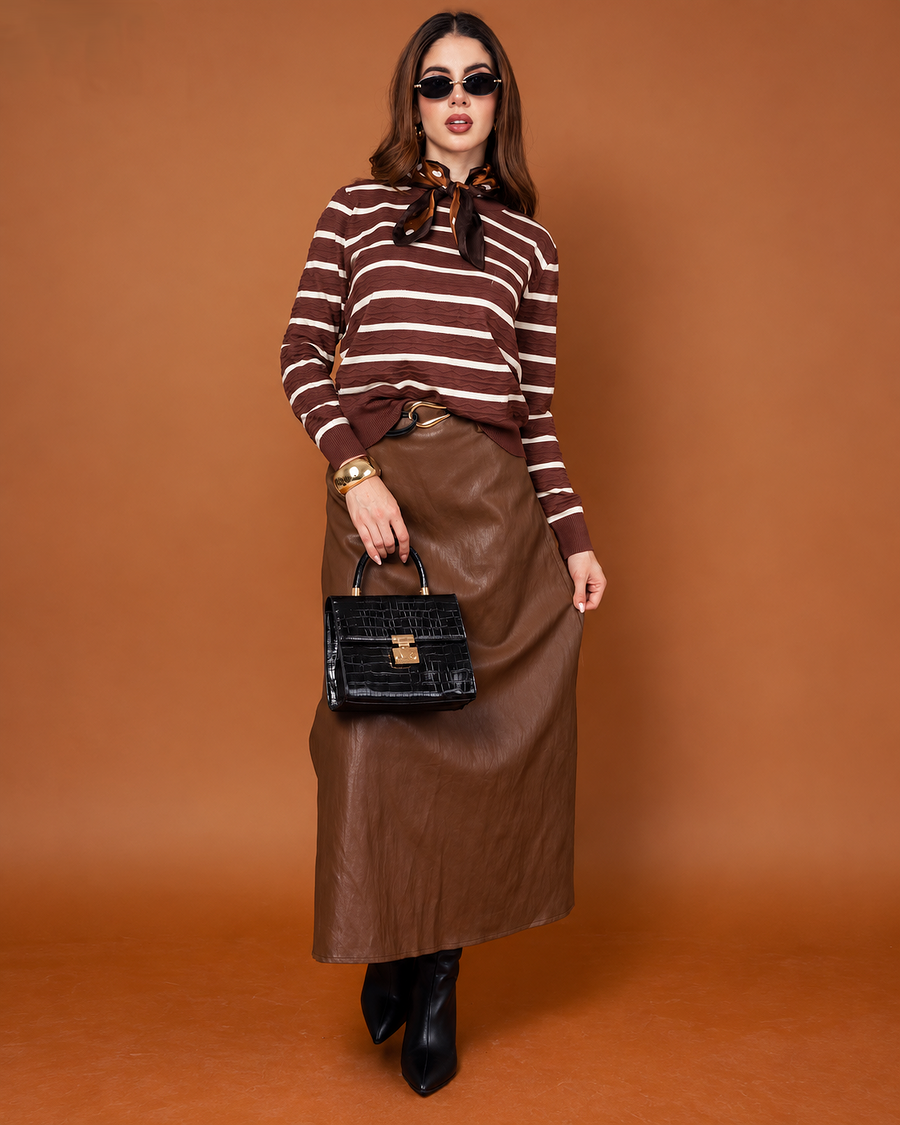 Maxi Falda Vinil · foto 1