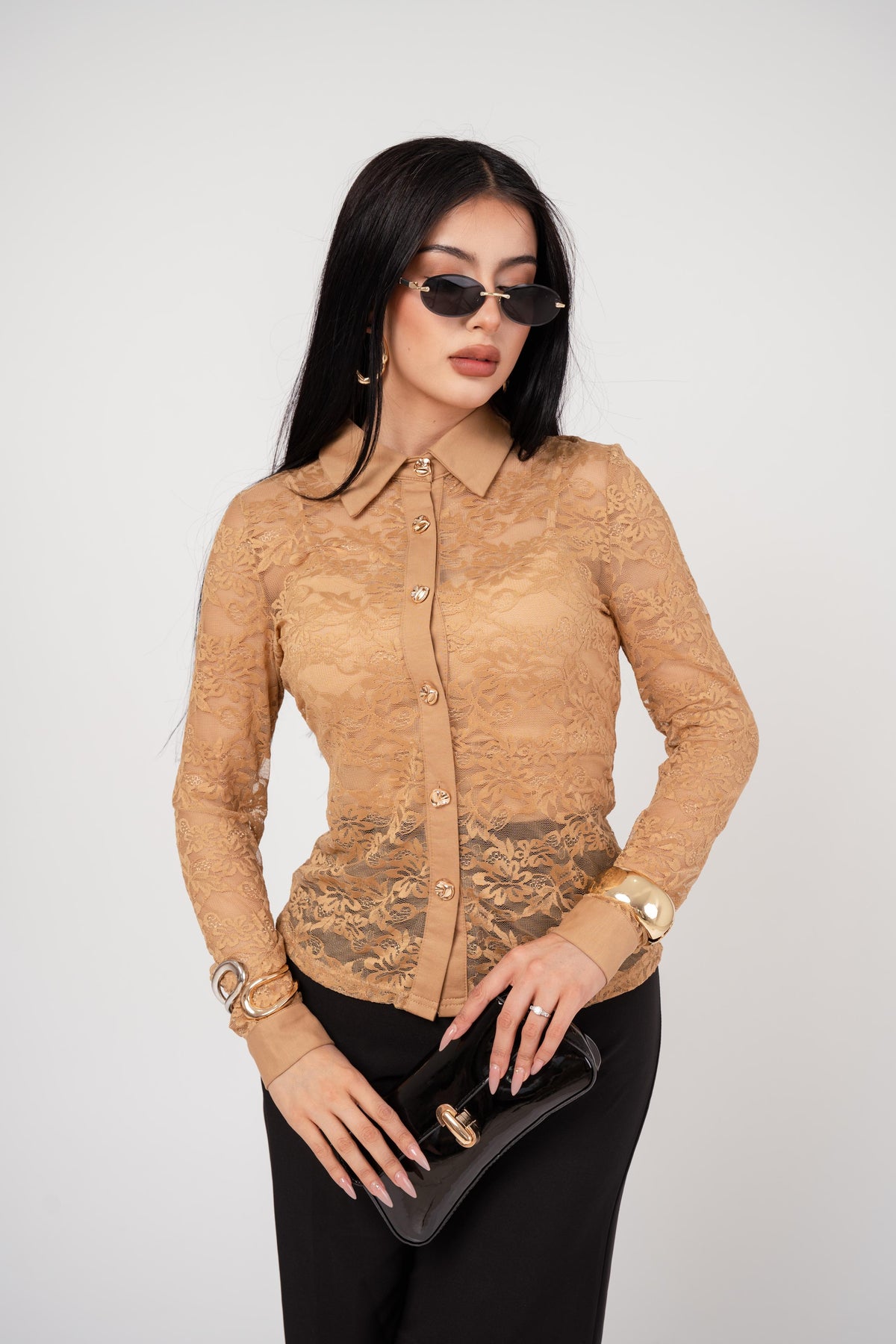 Blusa Romantica Encaje por mayoreo — ZAIVA