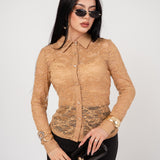 Blusa Romantica Encaje por mayoreo — ZAIVA