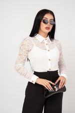 Blusa Romantica Encaje por mayoreo — ZAIVA (vista 2)