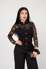 Blusa Romantica Encaje por mayoreo — ZAIVA (vista 3)
