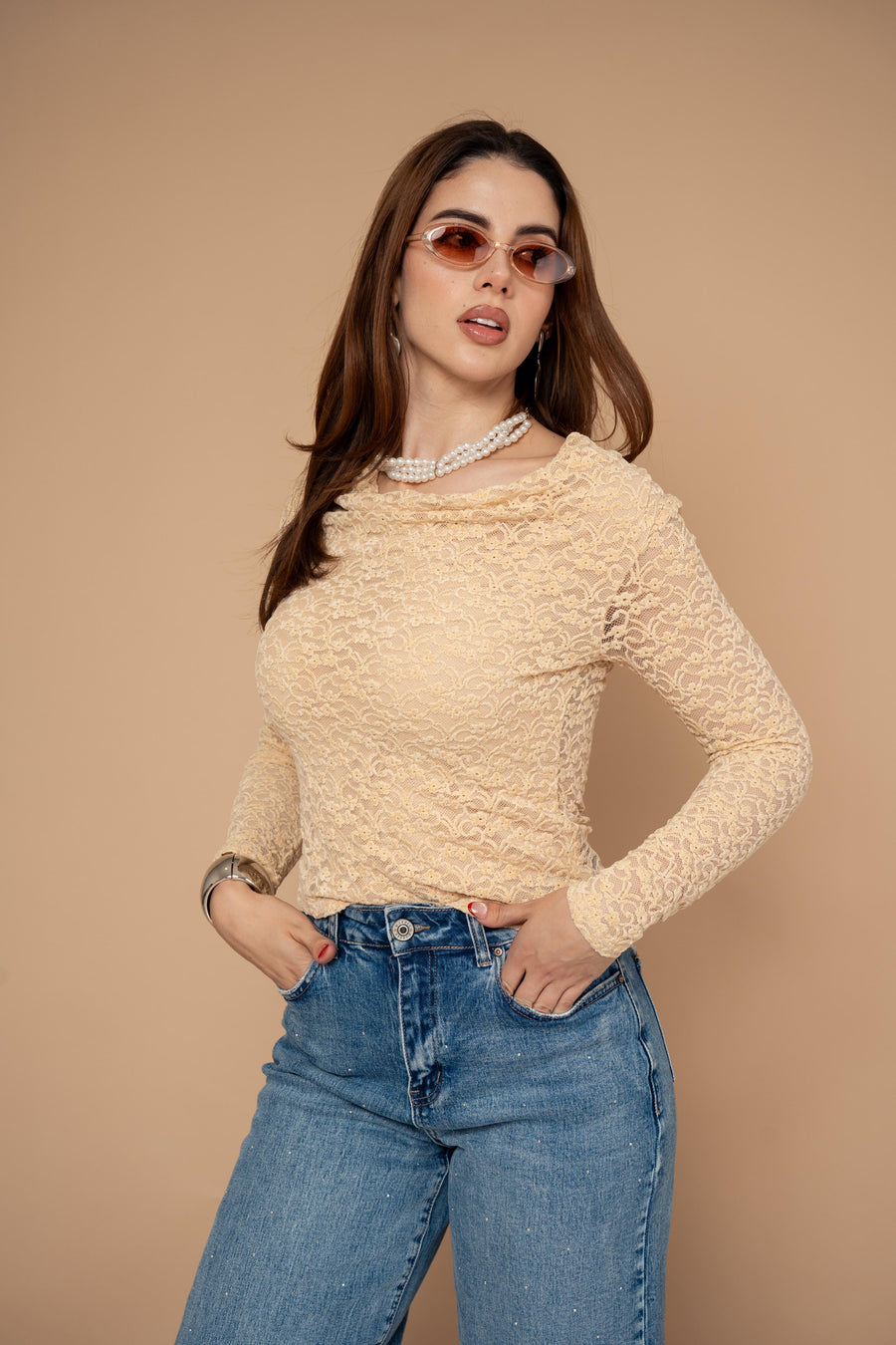 Blusa Crinkle Lace · foto 3