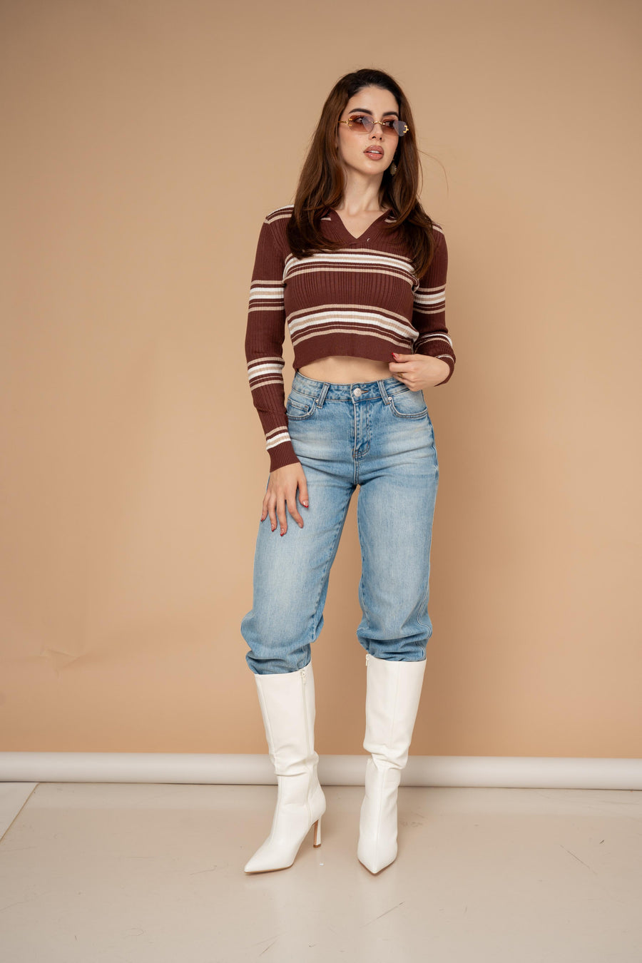 Suetér Cropped Polo · foto 10