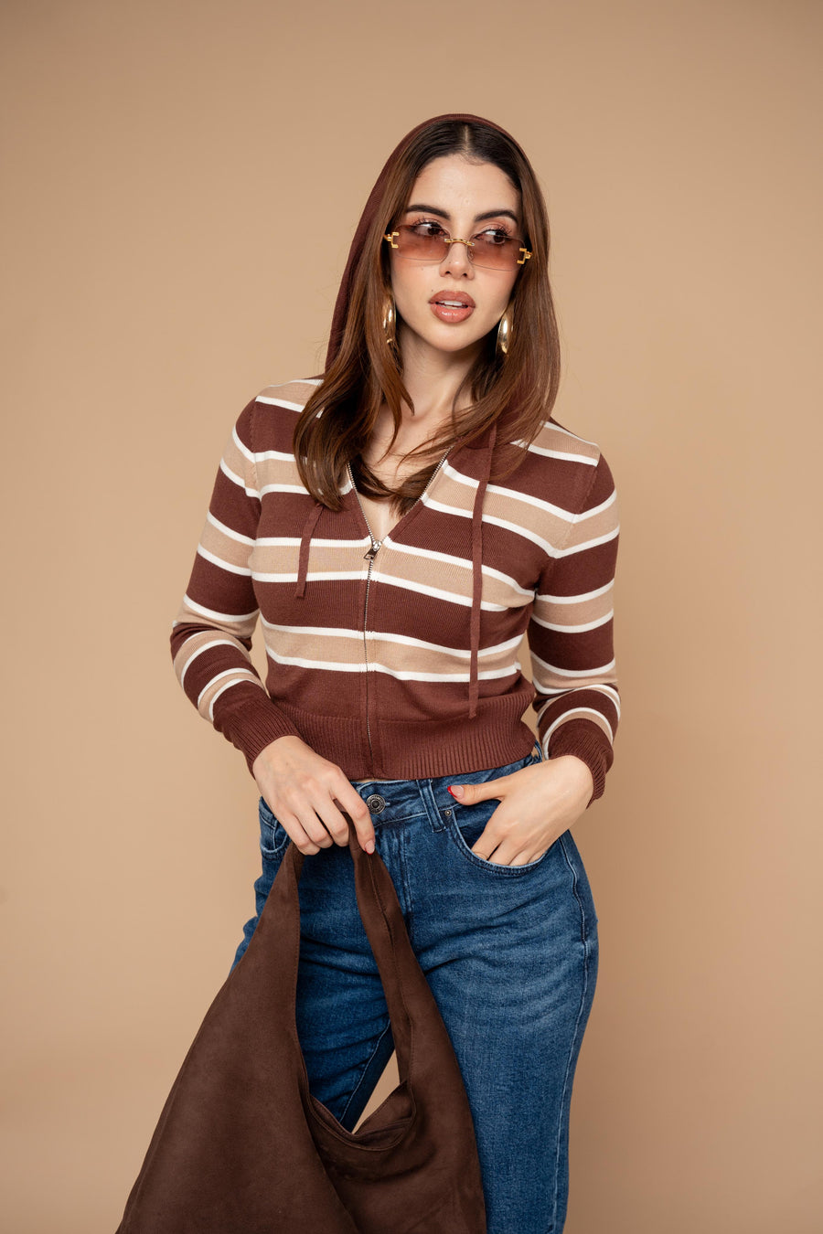 Sudadera Cropped Zip-up · foto 1