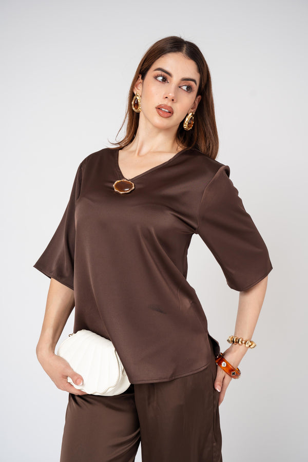 Blusa Satin Jewel · foto 1