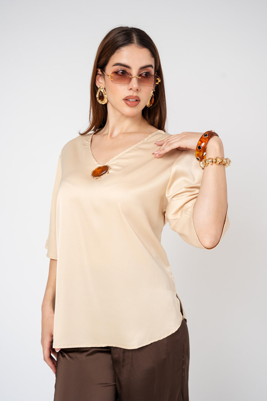 Blusa Satin Jewel · foto 4