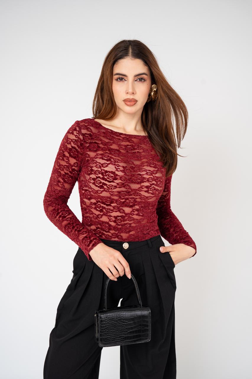 Blusa Lace Boat Neck · foto 9