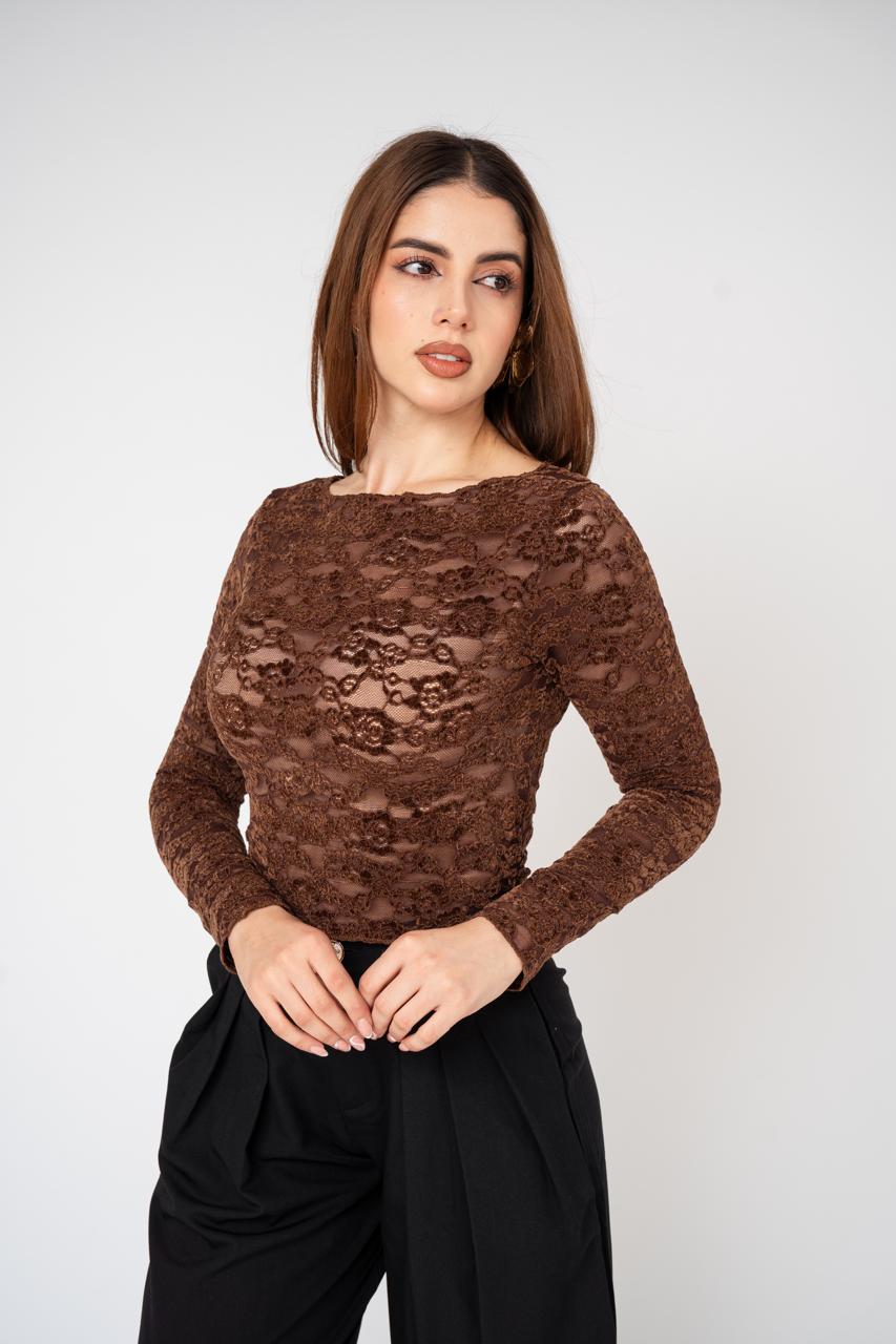 Blusa Lace Boat Neck · foto 8