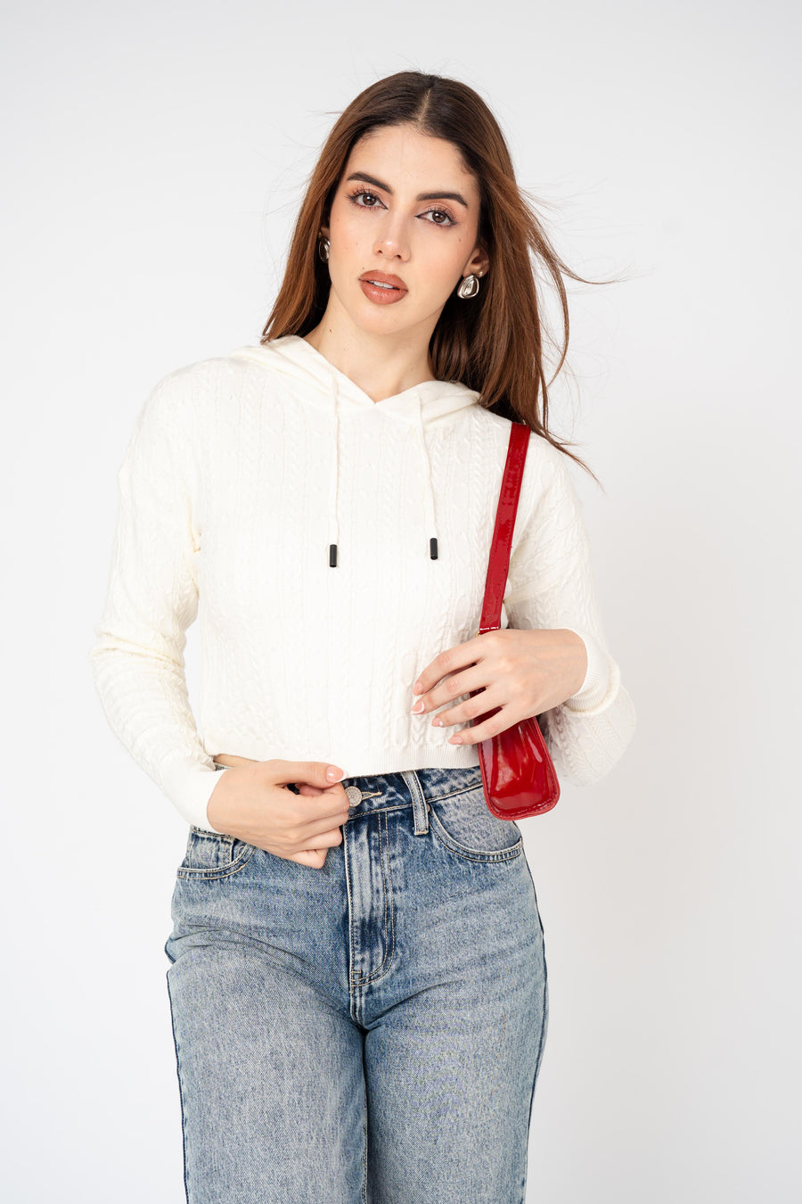 Hoodie Cable Crop · foto 5